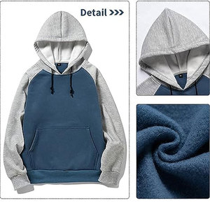 เสื้อมีฮู้ดแบบมียี่ห้อหนักลายขวาง450gsm สินค้าตราบริษัท - Product Image 3