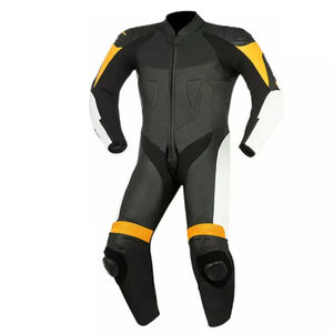 Combinaison de course en cuir pour moto, OEM, vente en gros, vêtements de motard personnalisés, protection professionnelle, combinaison de moto en cuir pour la course - Product Image 1