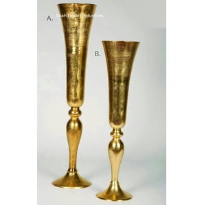 แจกันโลหะเคลือบทองแดงฐานสี่เหลี่ยมที่ใส่ดอกไม้บนโต๊ะสำหรับบ้านสำนักงานห้องนั่งเล่นแจกันตกแต่งพื้นที่ - Product Image 5