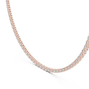 Collier en argent sterling 925 avec pierre de moissanite taille brillant rond, bijoux élégants pour mariée, vente en gros pour mariage et fiançailles - Product Image 1