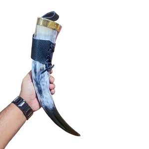 Cuerno vikingo para beber con cuero 500ML - Product Image 4