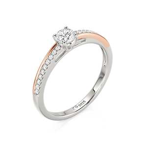 Anillo de Compromiso Jeulia Marquise Moissanite - Joyería Fina Certificada por IGI con Engaste Geométrico - Product Image 2