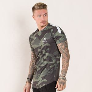 T-shirts décontractés de haute qualité pour hommes, à manches courtes, col rond, 100% coton tricoté, avec logo personnalisé imprimé numériquement, HAWK EYE SPORTS - Product Image 3