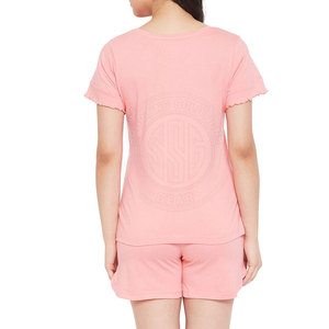 ชุดลำลองผู้หญิงแบบสั้น เนื้อผ้านุ่มเบาสบาย ชุดสองชิ้น ใส่สบายทั้งในบ้านและนอกบ้าน - Product Image 2