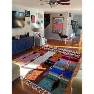 Alfombras marroquíes hechas a mano de lana, auténticas alfombras bereberes, lana natural, artesanía, personalizables en tamaño y colores, alta calidad - Product Image 1