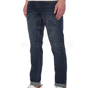Jeans décontractés mi-hauts légers sur mesure en gros pour hommes, design unique, vente chaude, fabriqué au Pakistan - Product Image 3
