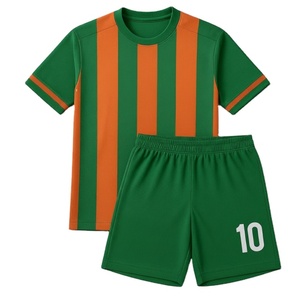 Ensemble d'uniformes de football haut de gamme, maillot personnalisé, short, tenue de sport, kit pour équipes de club, entraînement, match, vêtements de jeu, 100% polyester respirant - Product Image 1