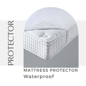 Protector de Colchón Impermeable de Algodón Terry, Cubre Colchón Transpirable de TPU con 4 Bandas Elásticas para Uso Doméstico - Product Image 2