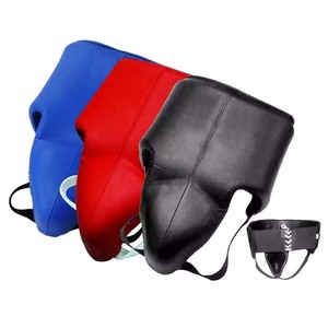 Protector de ingle de cuero PU de alta calidad Protector DE SEGURIDAD personalizado para boxeo Taekwondo International Fighting-Winner's Choice - Product Image 4