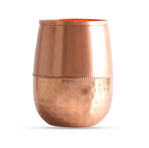 แก้วทำจากแก้วทองแดงดีไซน์โค้งป้องกันการรั่วซึมตามสั่งโดยงานฝีมือรูปพระจันทร์เสี้ยว - Product Image 2