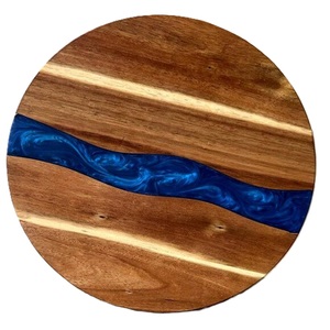 Tabla de cortar de madera ecológica de primera calidad Diseño de juntas de plástico duradero único Producto Premium artesanal - Product Image 1