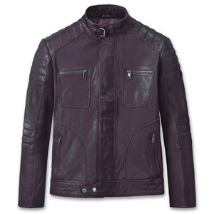 Chaqueta de cuero original con logotipo personalizado a bajo precio, fabricantes de ropa personalizada, chaquetas de cuero, chaqueta de invierno de cuero genuino para hombre - Product Image 1