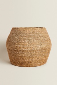 Ensemble de 3 paniers de rangement en jonc de mer naturel, paniers à linge - Product Image 2