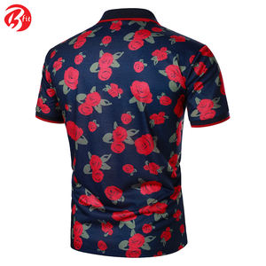 <b>Men's</b> High Quality Casual Style Short Sleeve for <b>Polo</b> <b>Shirts</b> Breathable Jersey Fabric Solid for Street Wear Sublimation Printing - Product Image 3