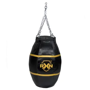 トレーニング用のプロのボクシング機器用のパンチングバッグ、すべてのサイズの革または合成皮革のパンチングバッグで利用可能