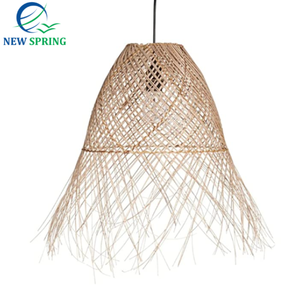 โคมไฟหวายสานด้วยมือสไตล์คลาสสิกโคมไฟระย้าติดเพดานดีไซน์แบบชาวเอเชียตะวันออกเฉียงใต้ใหม่ฤดูใบไม้ผลิ - Product Image 3
