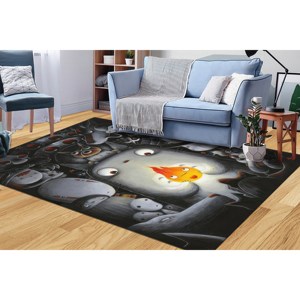 Tapis Moderne Abstrait Anime Imprimé en 3D, Grand Tapis Doux Non Tissé, Idéal pour Salon, Cadeau Original - Product Image 4