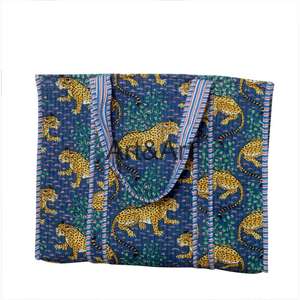 Sac fourre-tout matelassé fait main indien personnalisé de haute qualité en coton vintage imprimé d'animaux bohème pour femmes, sac à bandoulière pour le shopping - Product Image 6