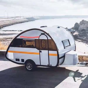 Teardrop Camper Trailer Expanded Foldable Waterproof 5kg Lightweight Mini Modern Stainless Steel Construction Double Shock - Product Image 4