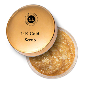 Exfoliante de oro de 24K Manteca de karité orgánica del fabricante Cuidado facial Etiqueta privada Exfoliante Cuidado DE LA PIEL Spa-Hidratante de calidad - Product Image 4