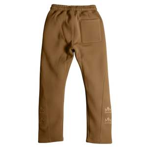 Pantalon de survêtement en coton épais marron pour homme, coupe décontractée, poche zippée, pantalon de jogging décontracté, pantalon de sport ample, streetwear - Product Image 2