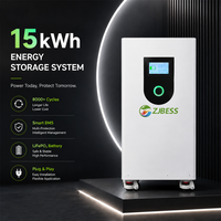 Système de stockage d'énergie domestique certifié CE, 8000 cycles, alimentation de secours résidentielle, batterie au lithium sur pied de 15 kWh