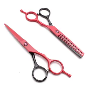 Haircut Scissors Hairdressing Supplies Cutting Thinning Shears SET Professional stainless steel in cheap price supplier from PK