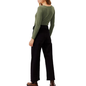 Camisetas informales ajustadas de manga larga con cuello redondo para mujer, bordado de talla grande, Impresión de logotipo personalizado, fabricantes de Bangladesh - Product Image 3