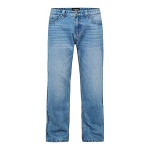 Denim Pants <b>Men</b> Straight Stretch Caausl <b>Work</b> <b>Mens</b> <b>Jeans</b> Trousers Mid Rise Black Anti Theft Denim Pants Designer Size 40 42 44 - Product Image 1