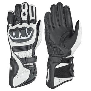 Service OEM pour une protection ultime Confort Blanc Noir Bon Fournisseur Gants de moto en cuir véritable - Product Image 1