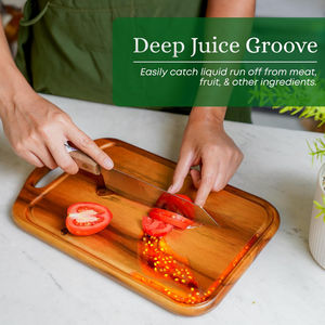 Blocs à découper classiques de qualité supérieure forme personnalisée ustensiles de cuisine tranche planches à découper Standard teck bois brun planches à découper - Product Image 4