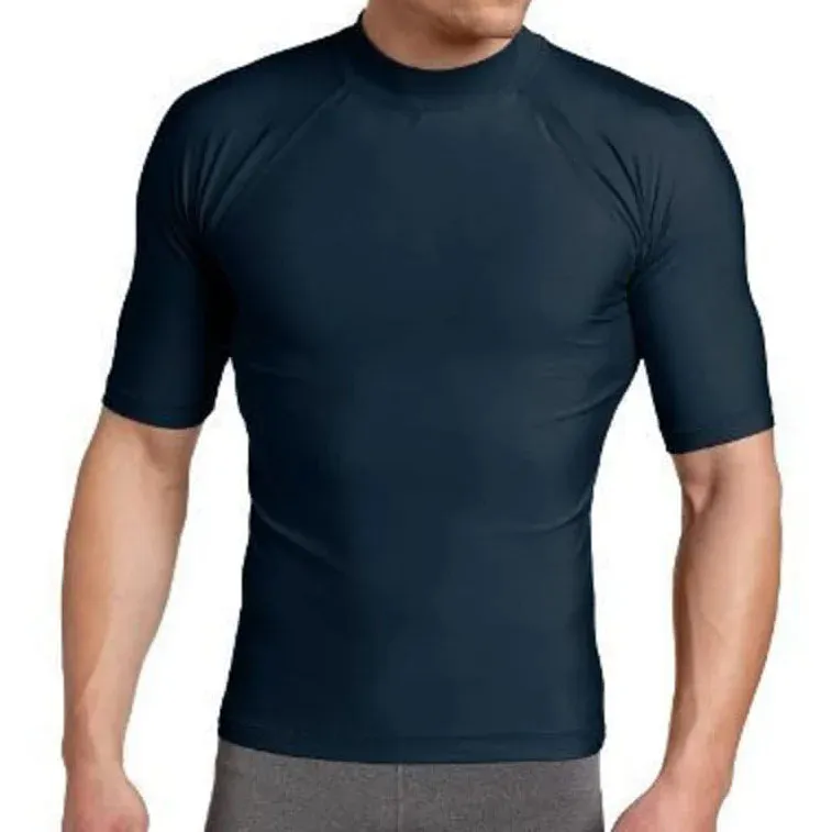 Camisa de compressão estampada de surf OEM em branco para homens, camisa de manga longa com logotipo MMA personalizada para protetores contra erupções cutâneas