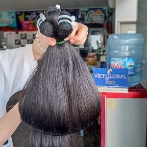 Meilleure vente en lot, tissage de cheveux humains vietnamiens vierges, machine à double trame, ondulation droite et soyeuse - Product Image 2