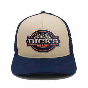 Comfortable & High Quality Fashion for Outdoor Use, Adjustable Logo 6 Panel Structured <b>Navy</b> Mesh Back Sport Cap, Made in Vietnam - Product Image 1