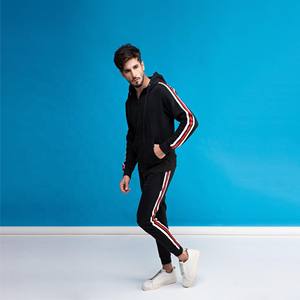 Conjunto de chándal de 2 piezas para hombre, pantalones de chándal de gimnasio con logotipo personalizado, conjunto de algodón para hombre, novedad de 2025 - Product Image 4