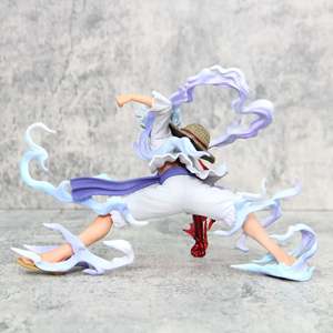 Figura de Luffy Gear 5 de One Piece, 30 cm, Modelo Militar de Resina, Juguete Coleccionable para Decoración del Hogar, con Accesorios de Anime de Sanji y Ace - Product Image 4