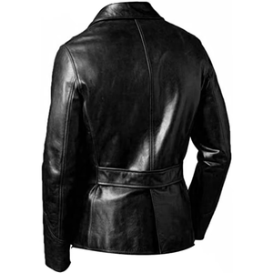 Veste en cuir d'hiver pour homme, dernier style, avec col montant, logo frontal, haute qualité, respirante et à séchage rapide, vintage, personnalisable - Product Image 5