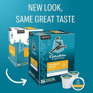 Caribou Coffee DAYBREAK Morning Blend, Keurig single-Serve K-Cup pods, คั่วไฟ, 96 COUNT