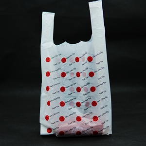 Bolsas de Camiseta Reutilizables Ecológicas de la Marca HAPLAST con Logotipo Personalizado, Impresas en PP/LDPE Termoselladas, para Compras/Supermercado - Product Image 4