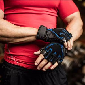 GAF Correa de muñeca ajustable Guantes de medio dedo Levantamiento de pesas Guantes de entrenamiento físico Muñequeras Guantes de equipo deportivo - Product Image 5