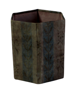 แท่นวางปากกาแบบพับได้ทำจากผ้าฝ้ายรีไซเคิลเนื้อแข็งทนทานที่จับคู่กับกระดาษแข็งด้านล่างพิมพ์ลาย - Product Image 1