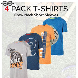 T-shirts personnalisables pour garçons pour les jeunes et les grands enfants Active Athletic Workout Sports Basketball Graphic Short Sleeve Tops - Product Image 5