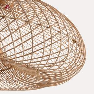 Lustre de plafond en rotin abat-jour bohème moderne luminaire suspendu en rotin chez l'habitant restaurant lumière en rotin tissé - Product Image 3