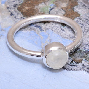 Classique pierre précieuse solide 925 argent Sterling blanc arc-en-ciel bague ronde Micron Design de luxe personnalisé bijoux fins anneaux pour les femmes - Product Image 2