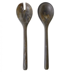 Servidores de ensalada de resina de tamaño y color personalizados Juego de 2 piezas Productos hechos a mano de alta calidad Hecho EN LA India Logotipo de personalización - Product Image 2