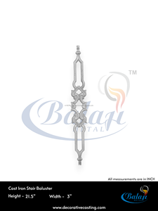 Balustrade en fonte robuste de conception royale, moulée au sable, moderne, sans cadre, résistante à la rouille, pour balcon résidentiel - Product Image 3