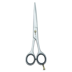 Ciseaux de barbier et de coiffure professionnels de 7 pouces |   Pointe de lame tranchante en acier à haute teneur en carbone, repose-doigts amovible - Product Image 1