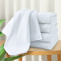 Serviette en microfibre blanche vierge en gros, personnalisable avec logo imprimé par sublimation, serviette de sport, de plage ou de bain, multi-tailles, absorbante et douce