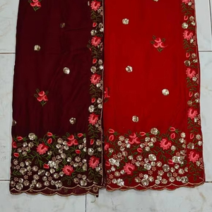 Velvet Wedding Dupatta Elegant <b>Scarf</b> and Shawl for Special Occasions - Product Image 1