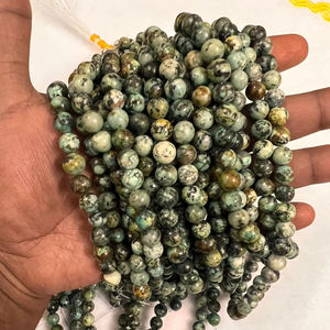 Perles naturelles de 8 mm, polies à la main, pour la fabrication de bijoux Feng Shui, bracelet, collier, vente en gros - Product Image 1